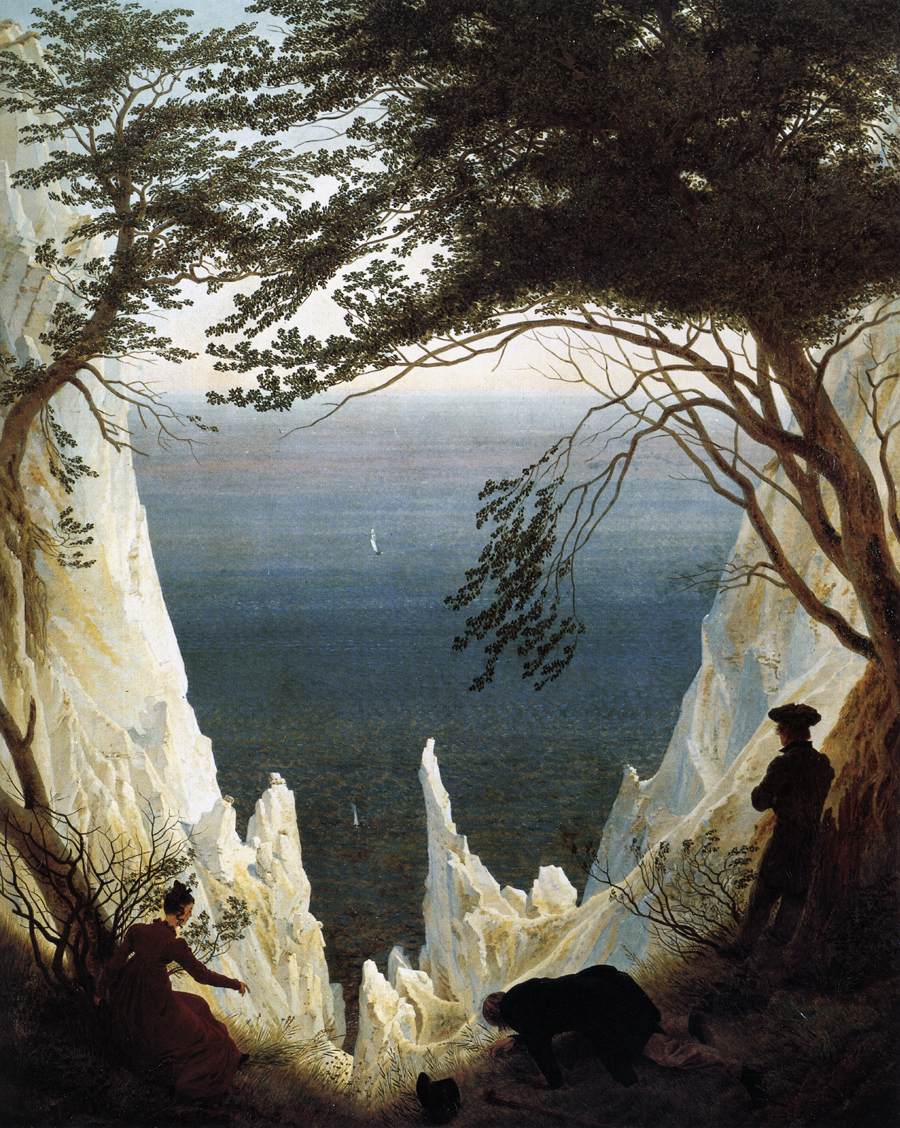 Chalk Cliffs on Rügen by Caspar David Friedrich